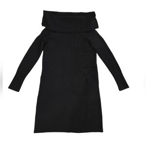 NWT. LOFT OFF THE SHOULDER FOLD OVER NECK SWEATER DRESS. MIDI. SIZE MEDIUM.